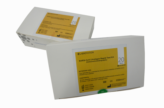 एंटीजन टेस्ट SARS-CoV-2 एंटीजन रैपिड टेस्ट किट ISO13485 MSDS 10-15 मिनट में