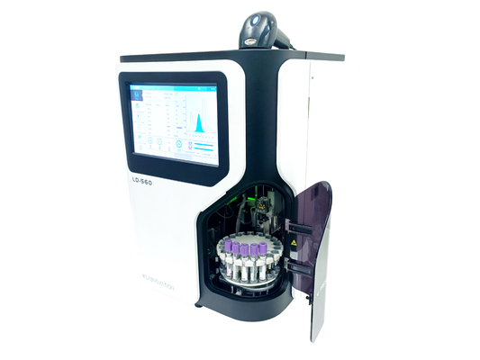 HbA1c विश्लेषक LD-560 Labnovation नवीनतम पूर्ण स्वचालित विश्लेषक HPLC विधि IFCC और NGSP प्रमाणित HbA1c विश्लेषक