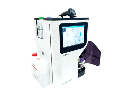 एचपीएलसी विधि POCT HbA1c विश्लेषक उत्कृष्ट प्रदर्शन पूर्ण स्वचालित HbA1c विश्लेषक