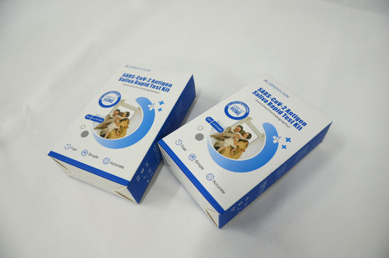 गुणवत्ता  SARS-CoV-2 Saliva Self Test Kit Single Pack Portable RTK Ag Saliva Test Kit फैक्टरी
