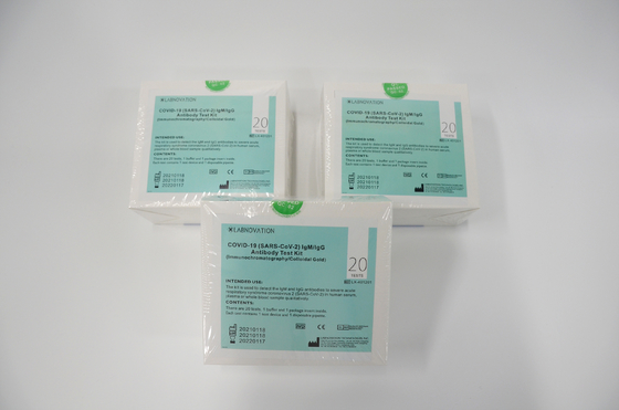 20PCS SARS-CoV-2 एंटीबॉडी रैपिड टेस्ट किट इम्यूनोक्रोमैटोग्राफी