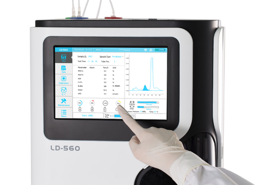 LD-560 HbA1c रैपिड टेस्ट एनालाइज़र बड़ी क्षमता पूरी तरह से स्वचालित HbA1c एनालाइज़र