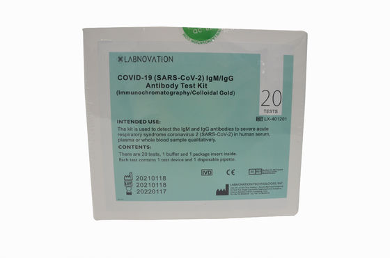 SARS-CoV-2 IgG/IgM एंटीबॉडी रैपिड टेस्ट किट सिंपल ऑपरेट हाई एक्यूरेसी